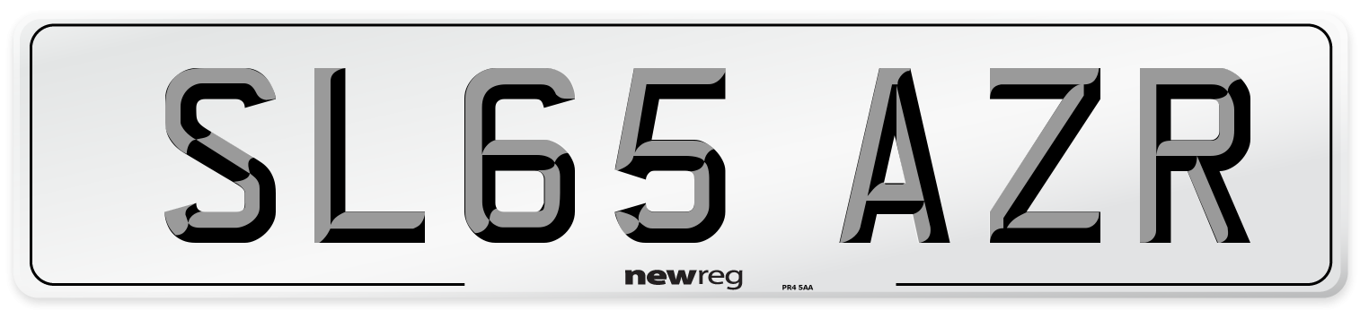 SL65 AZR Number Plate from New Reg